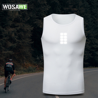 WOSAWE Cycling Underwear Sport Base Layer Cycling Jersey Bicycle Vest Men Undershirt Quick Dry Elastici Vest Road Bike Jersey