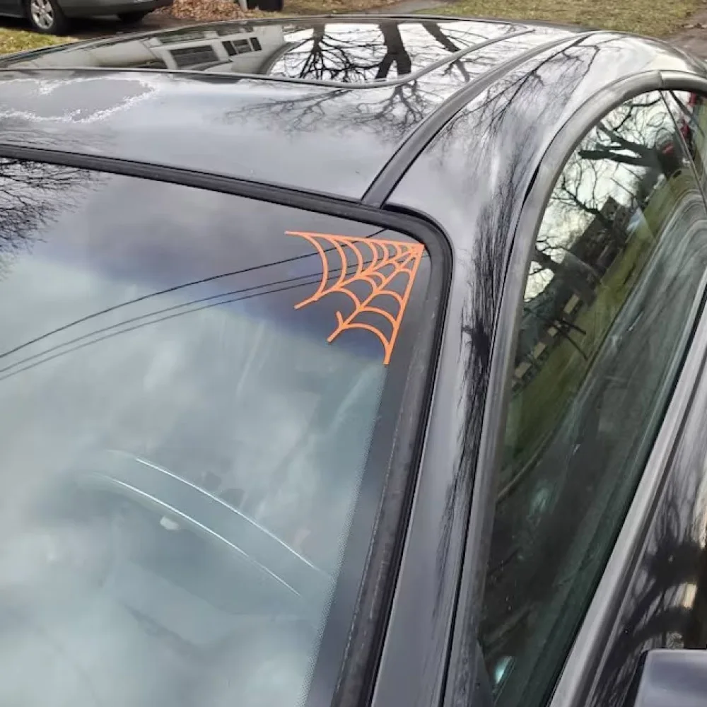 Spider Web Halloween Car Decals Auto Windows Decor Stickers Accesssories Labels Vinyl Decoration