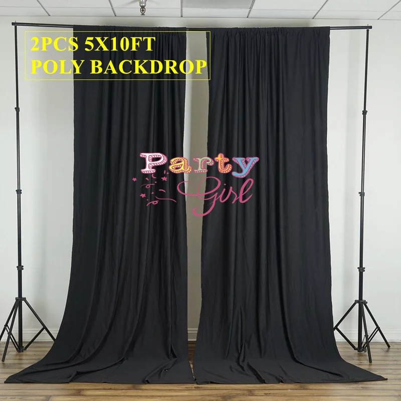 

Thick Panel Poly Backdrop Curtain Photo Booth Stage Background Wedding Event Festival Decoration