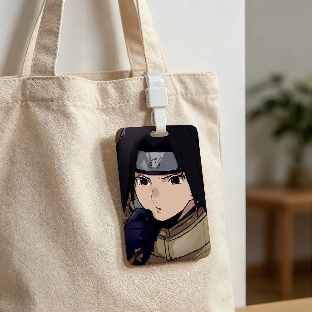 U-Uchiha Sasuke NFC Contactless Sliding Card Sleeve For Student Cards, Bus Cards, ID Cards, And Work Permits