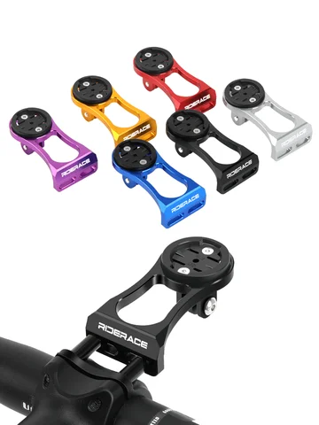 RIDERACE Bicycle Computer Holder Bike Handlebar Camera Mount Cycling Stopwatch Speedometer Bracket for Garmin Edge Bryton CatEye