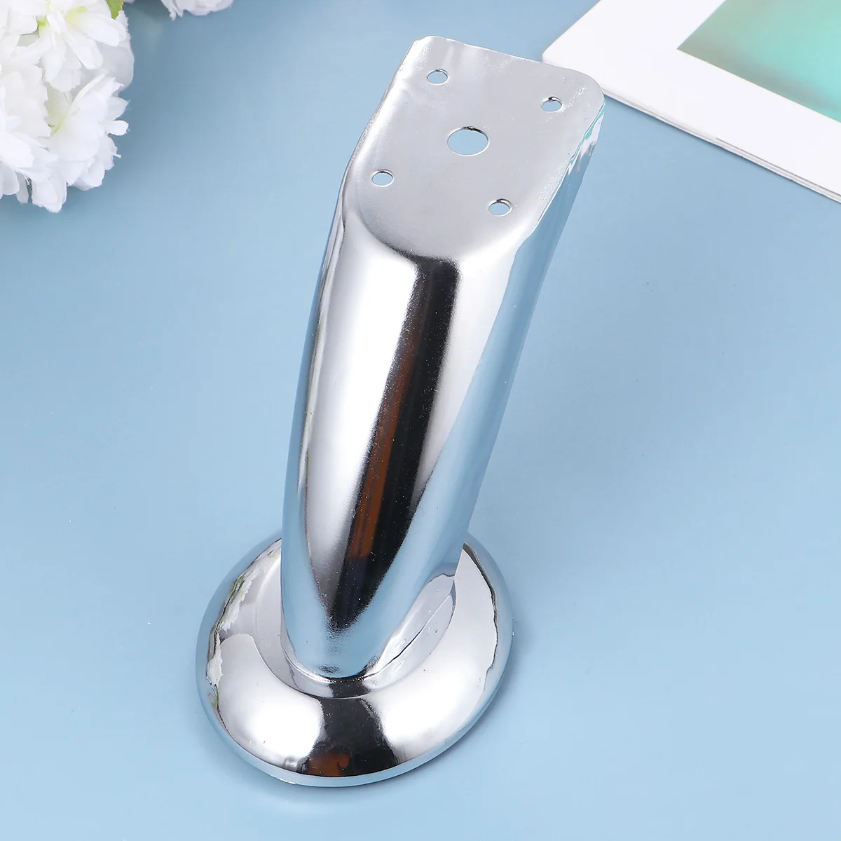 4 個の家具サポートソファ脚滑り止め 5 穴鉄シルバーテーブルキャビネットベッドコーヒーテーブルホームアクセサリー用