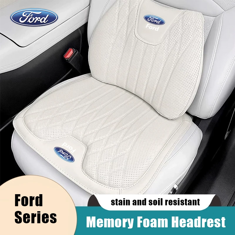 Car Seat Cushion Memory Cotton Lumbar Support Pad For Ford S MAX Ranger Focus Fiesta Mondeo Kuga Mustang Escort KA Ecosport Fle