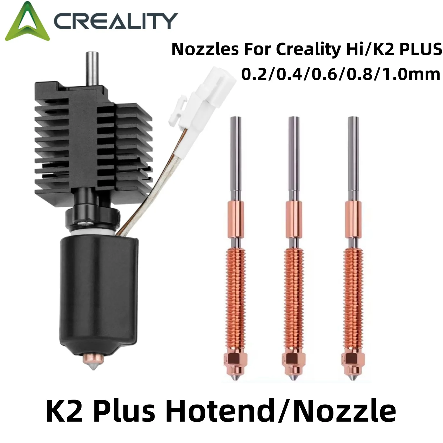 

Creality K2 Plus Extruder Hotend Kit ,Quick-Swap Nozzle Hardened steel All-metal Design For Creality Hi/K2 PLUS Nozzles ﻿