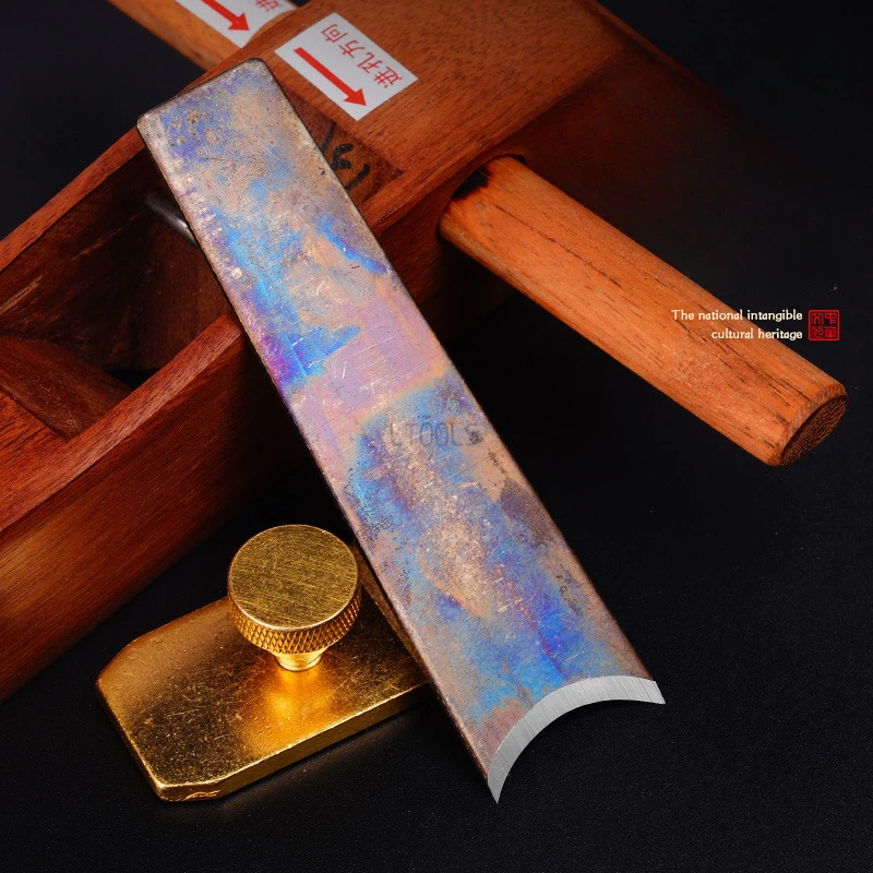 Indonésio Redwood Manual Bench Plane, Planos De Fundo Redondo, Lâmina De Aço De Alta Velocidade, Corte De Borda De Madeira, Ferramentas Push, Novo