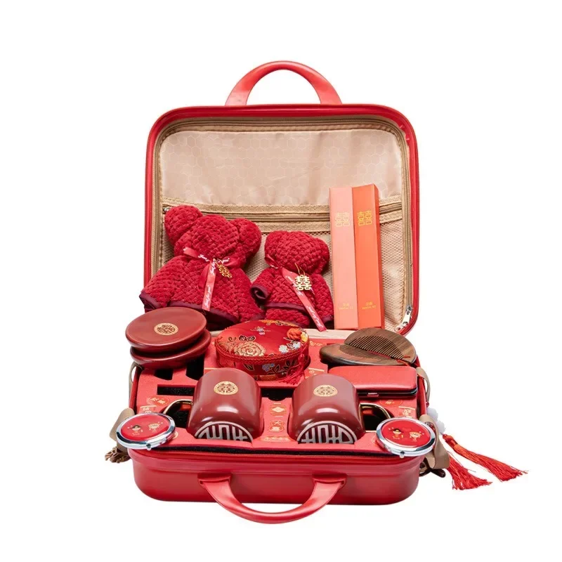 Wedding dowry suitcase set wedding supplies