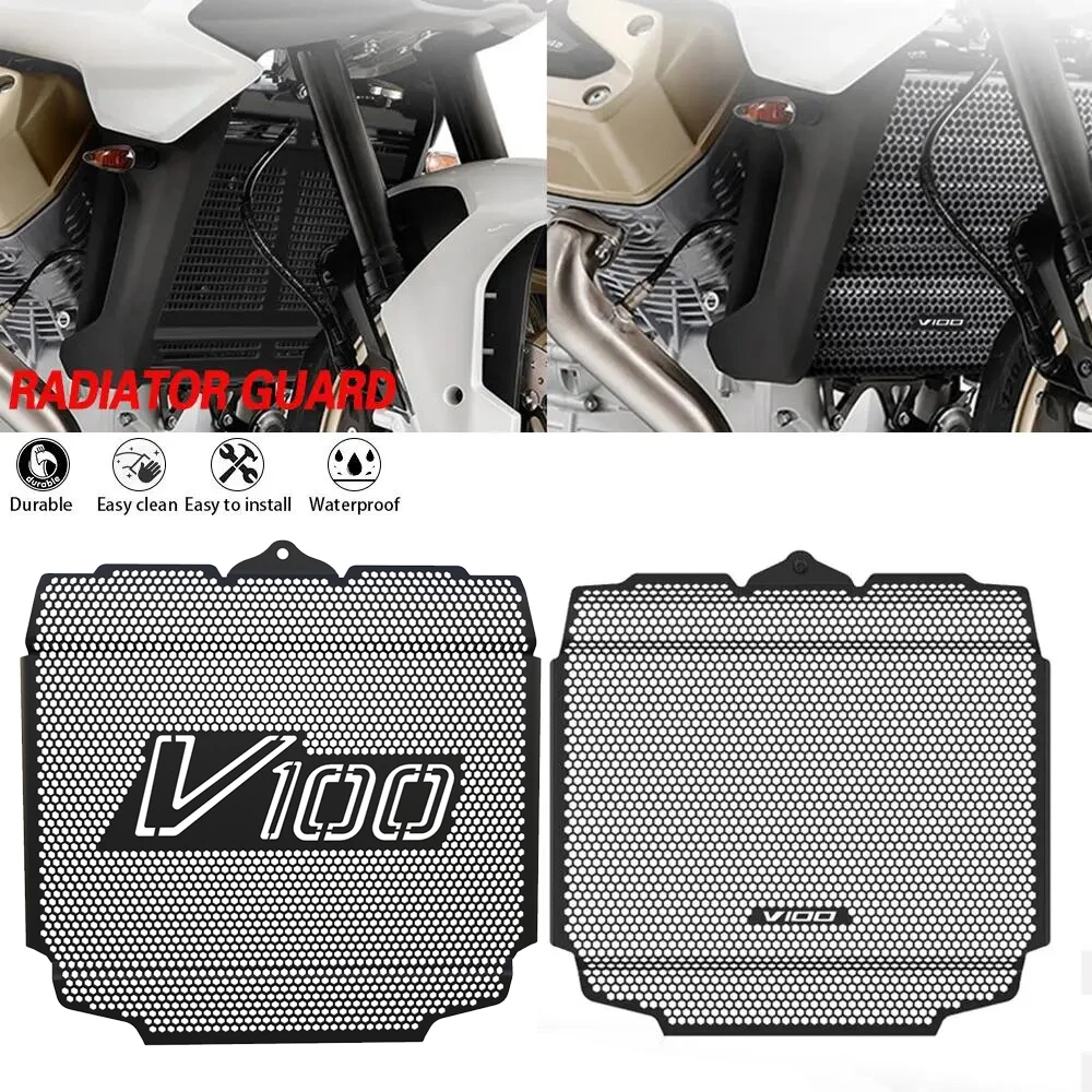 

2023 2024 Radiator Grille Grill Guard Cover Protector Radiator Guard For Moto Guzzi V100 Mandello S MOTO-GUZZI V 100 MandelloS