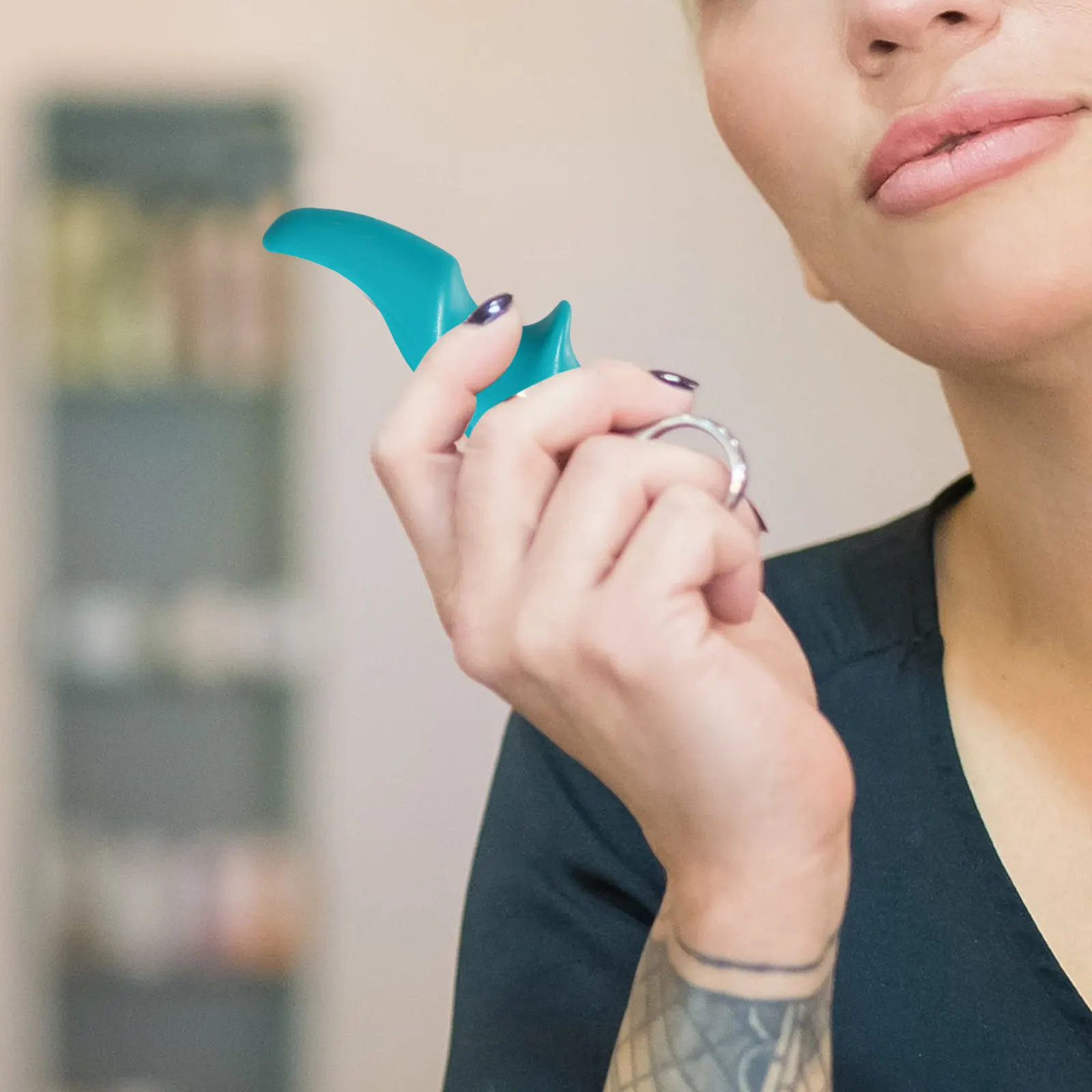 

2 шт. массажера для пальцев, для глубокого расслабления мышц, эргономичный портативный инструмент для точечного массажа шеи, плеч и спины, массажер для пальцев