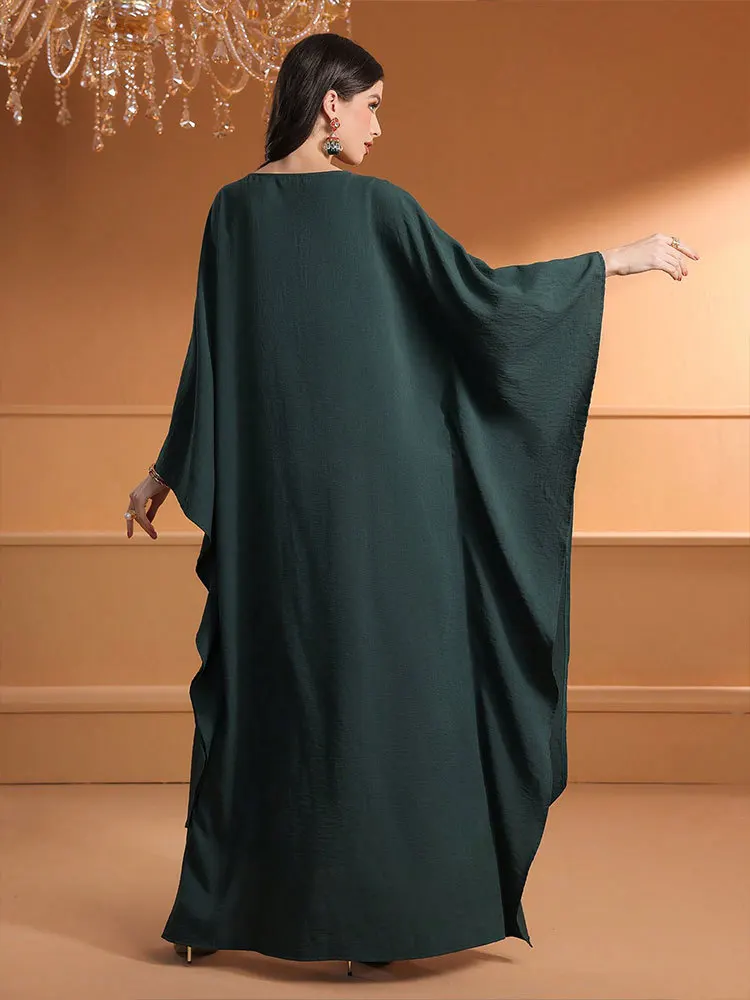 

Дубайские бриллианты, мусульманские женские платья, Джалабия Абая, Турция, кафтан, исламская одежда, халат, свободный кафтан, марокаин, женская Аравия, повседневная одежда