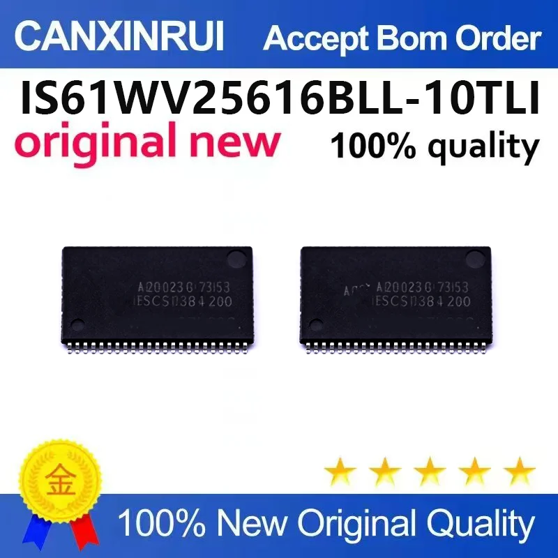 （5pcs-10pcs）Brand new original IS61WV25616BLL-10TLI patch TSOP44 memory chip