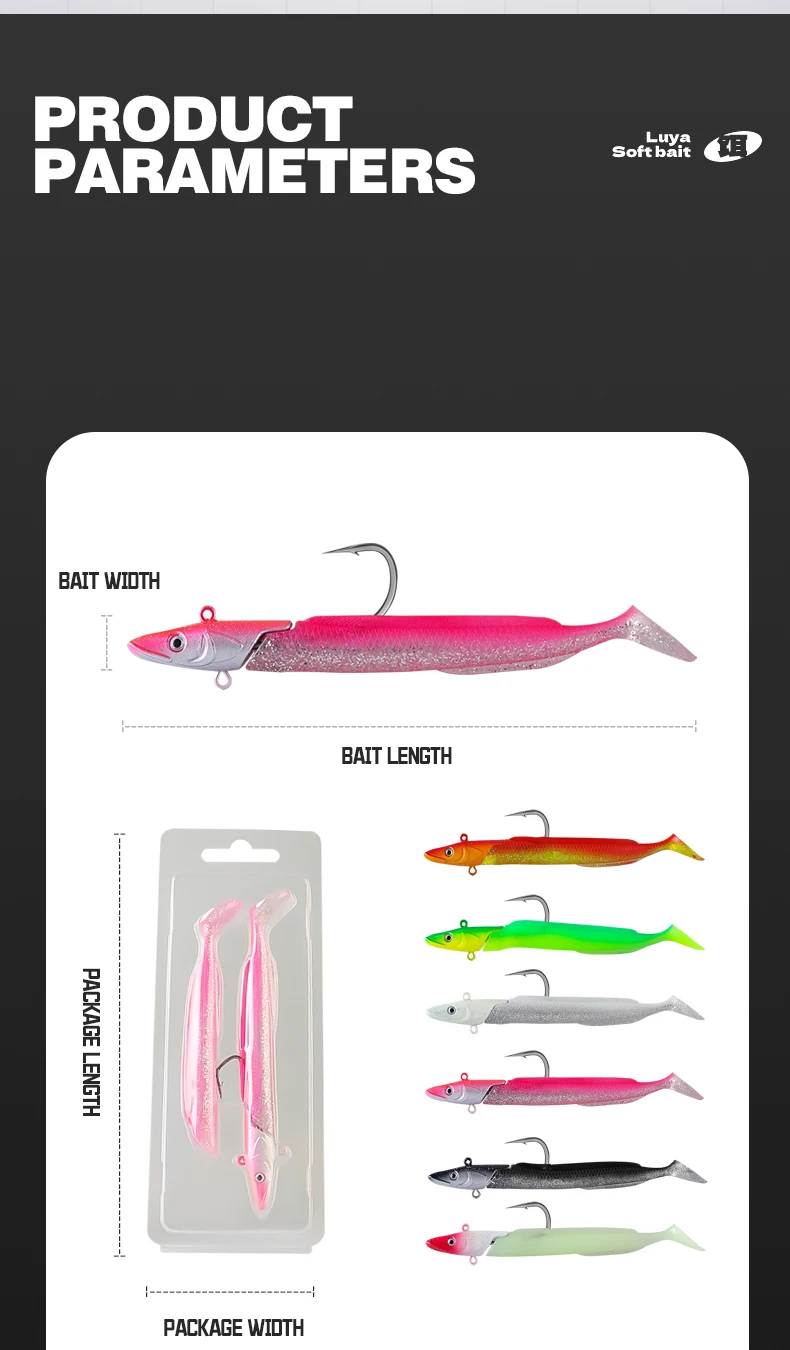 TAIYU Set Leuchtköder Weichköder Aal T-Flosse 12cm 23g Langsam Sinkender Bleikopf-Lure Kunstköder für Barsch/Forelle/Hecht – Detail 11