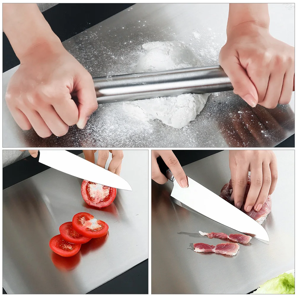 

Meat Cutting Board Stainless Steel Chopping Household Double Sided Double-side for