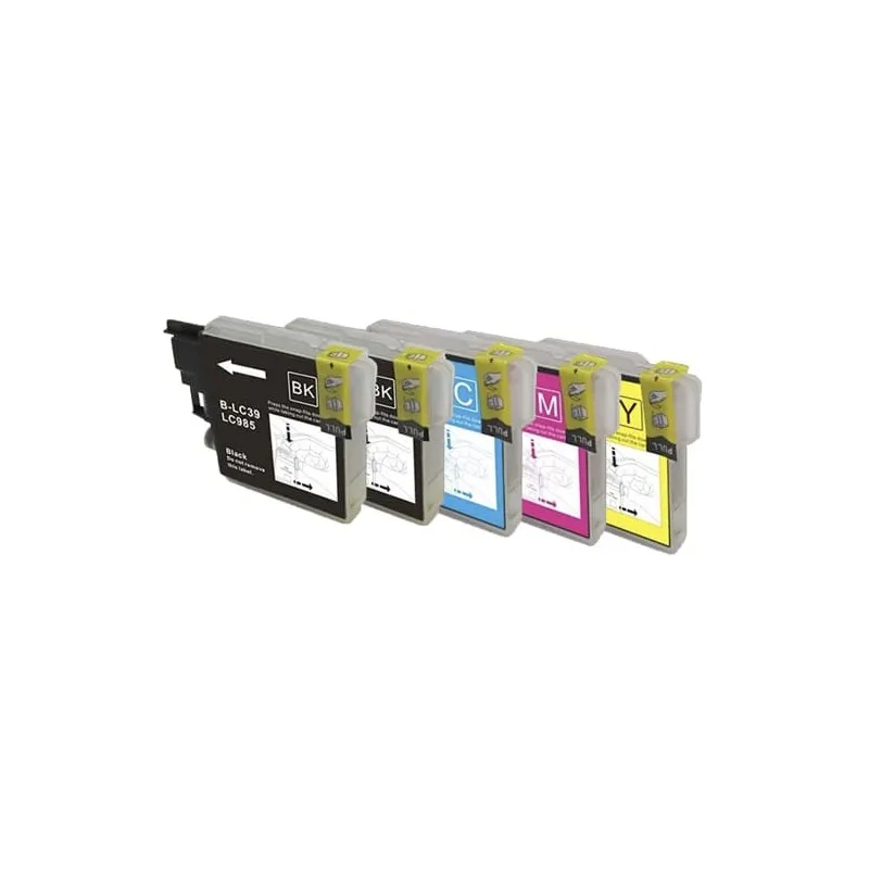 Multipack 5 alternative ink cartridges Brother Black (X2) /cyan (X1) / MAGENTA (X1) /Yellow (X1) B985BK (x2) / B985C... imprimirbien.com