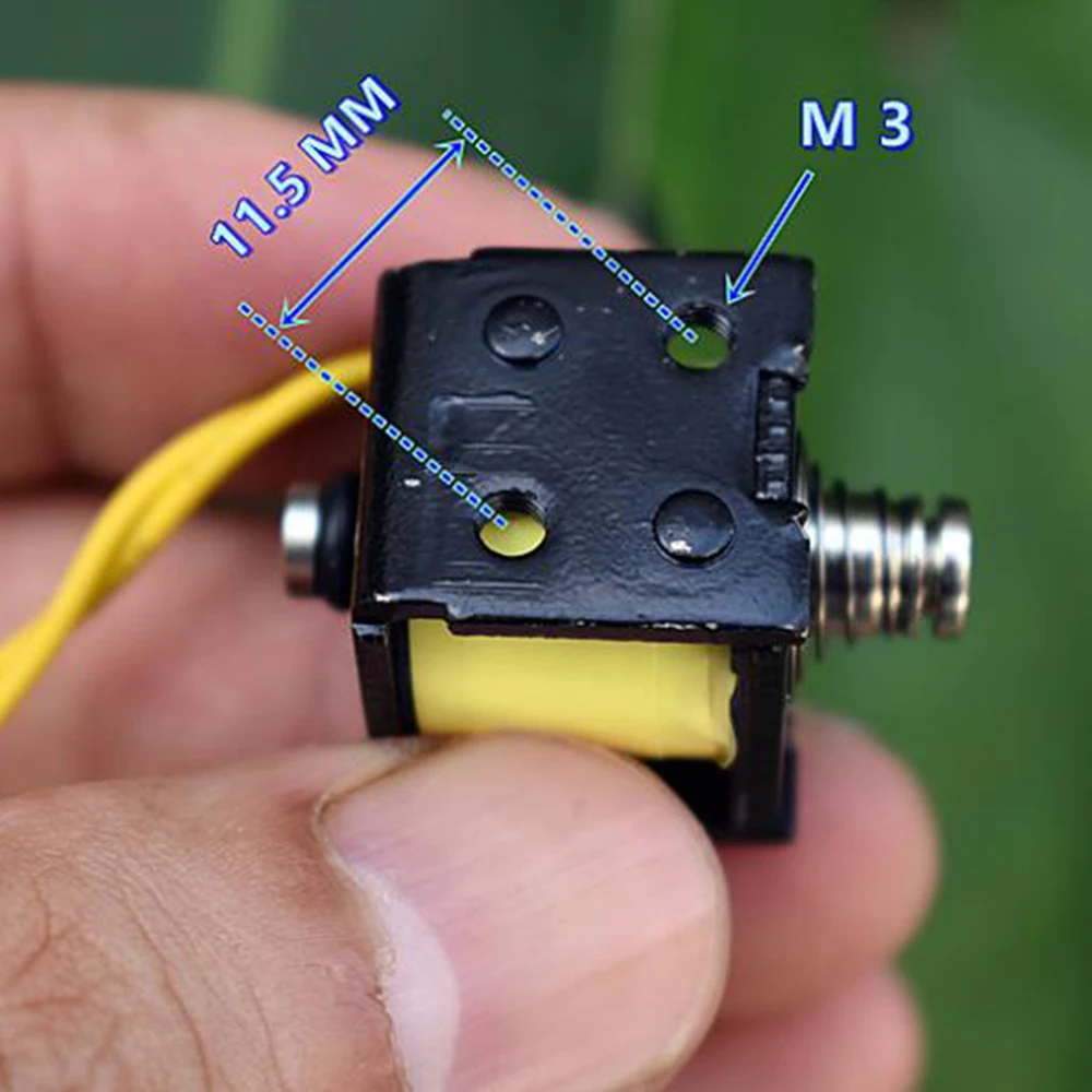 Push-Pull Frame Solenoid Electromagnet DC 12V-24V Penetrating Solenoid 3.5MM Stroke Miniature Solenoid