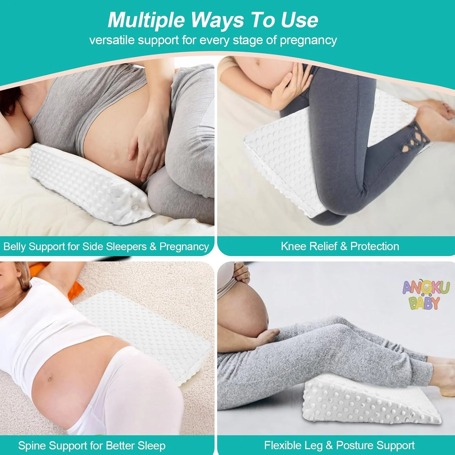 30 °   Almohada de lactancia para bebés, almohada ergonómica lavable para bebés para recién nacidos, almohada de lactancia científica antisaliva durante 0-36 meses