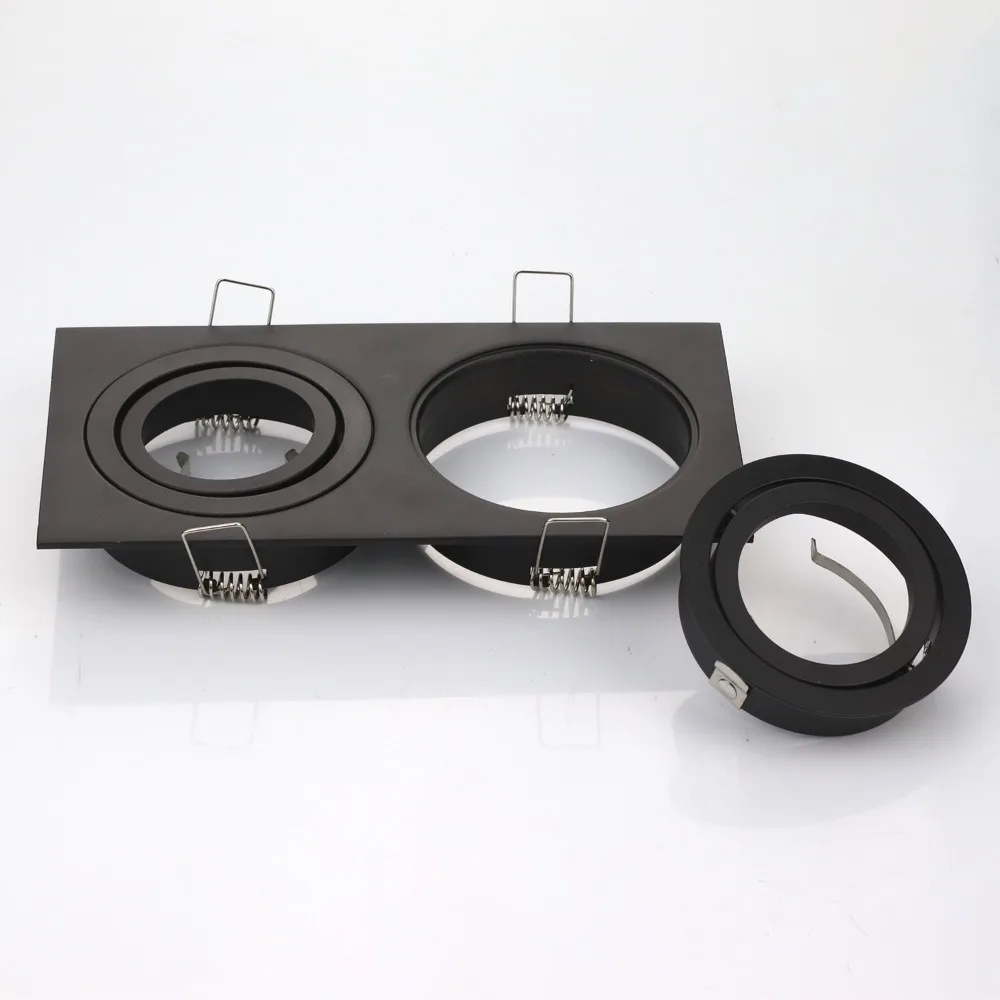 JOYINLED Recessed LED Spotlights Trim Frame for Spotlight Housing Sleek Design for Home Lighting Easy Installation White Fixture