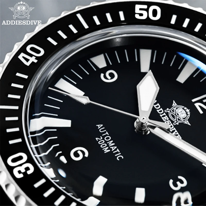 ADDIESDIVE Luxury Watches Sapphire Crystal NH35 Mechanical BGW9 Super Luminous 20Bar Diving High End Men’s Watch Montre Homme