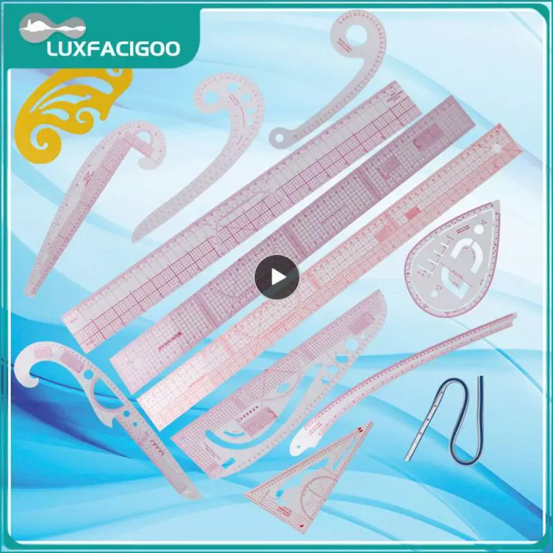 Righello multifunzione cucito taglio righello curva francese per misura tessuto righelli Fashion Design righello metrico