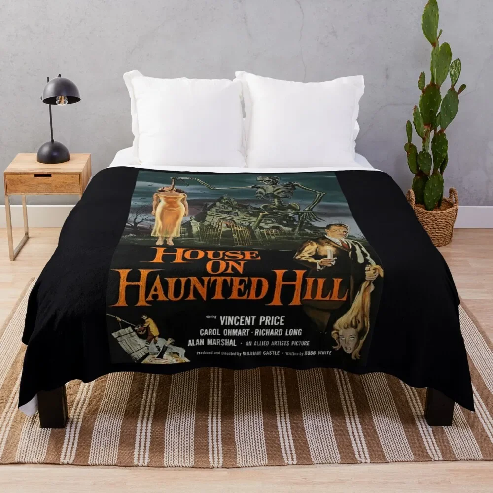 

House on Haunted Hill - Vincent Price \t Throw Blanket For Sofa Thin funny gift Shaggy bed plaid Blankets