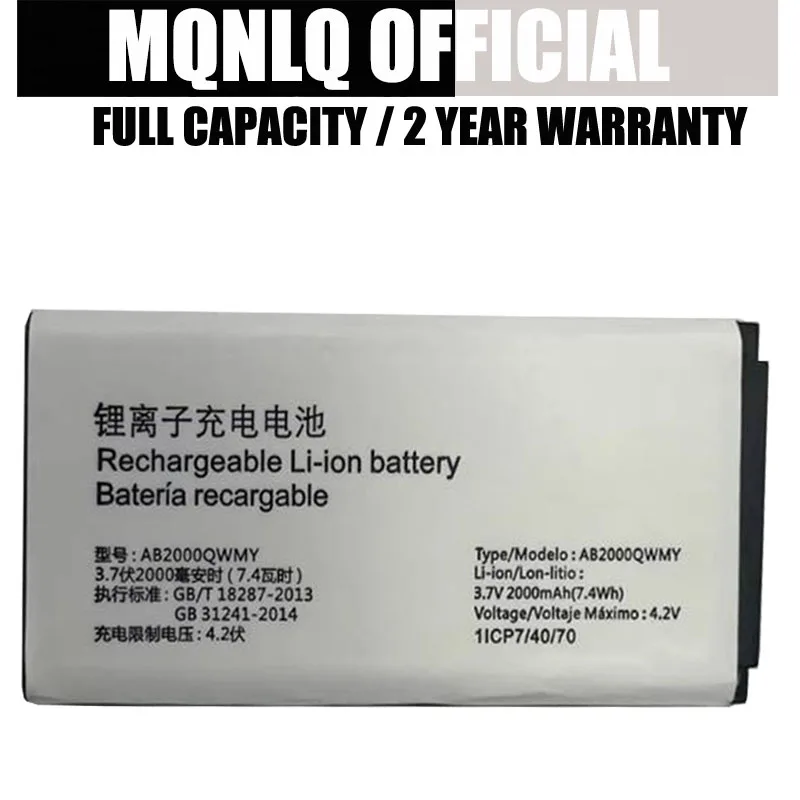 Batería Original AB2000QWMY de 2000 mAh para Teléfono Celular PHILIPS E125, para Teléfono Móvil Xenium CTE125