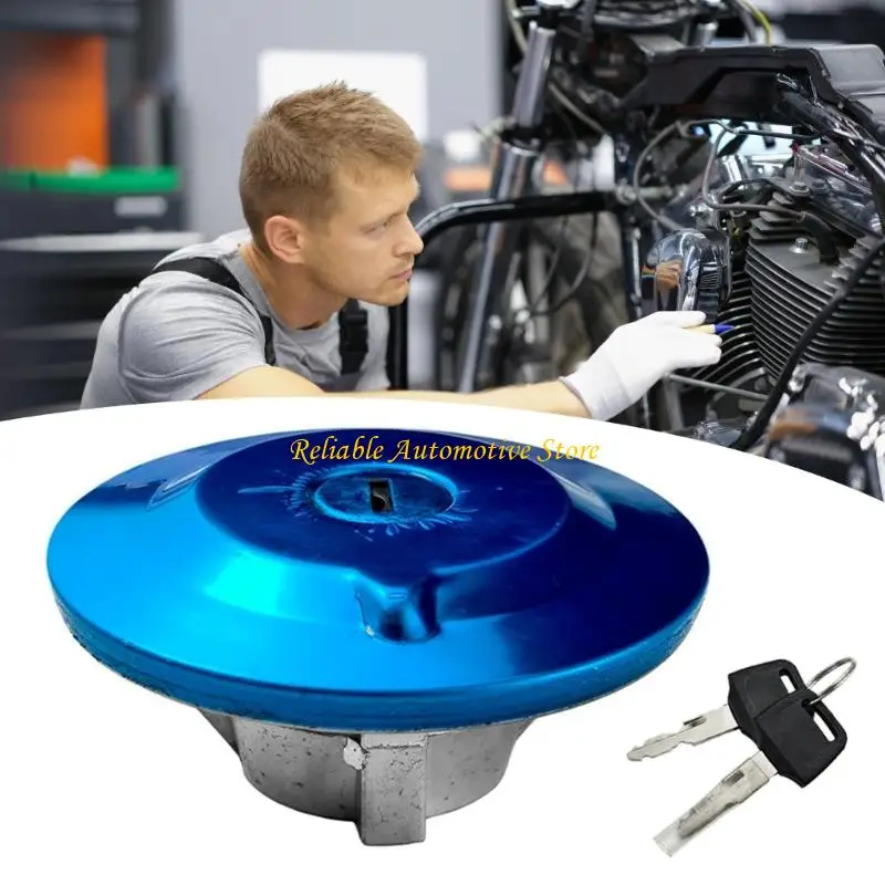 M68B Universal Motorcycle Lid Theft Resistant Mechanism Weatherproof Aluminum Lock Cap set for Bike YBR125