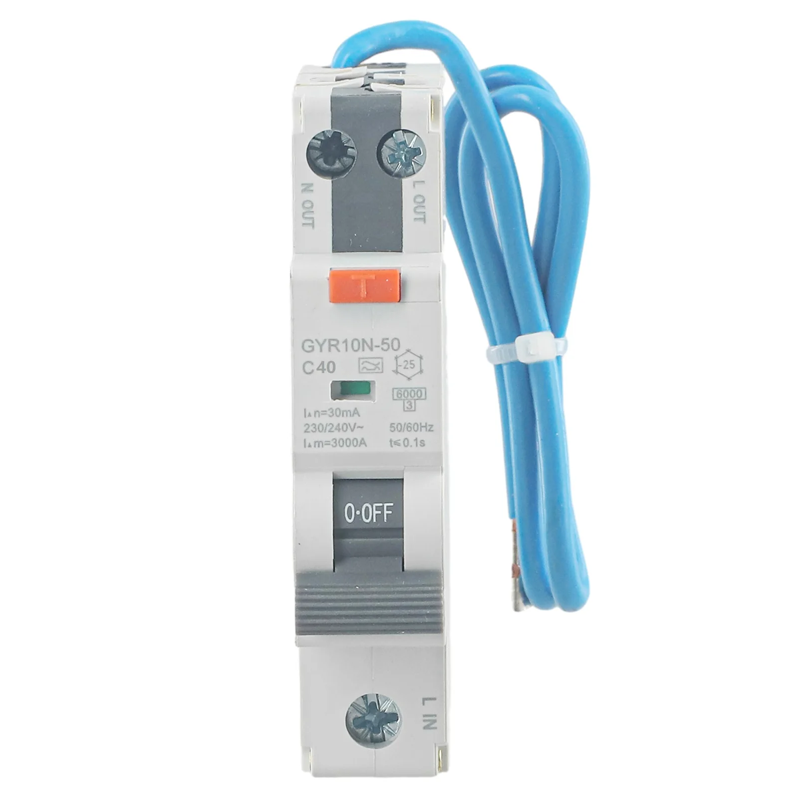 O interruptor de segurança RCBO de ação rápida em 30mA oferece confiável para proteção contra vazamentos terrestres com especificações de alto desempenho