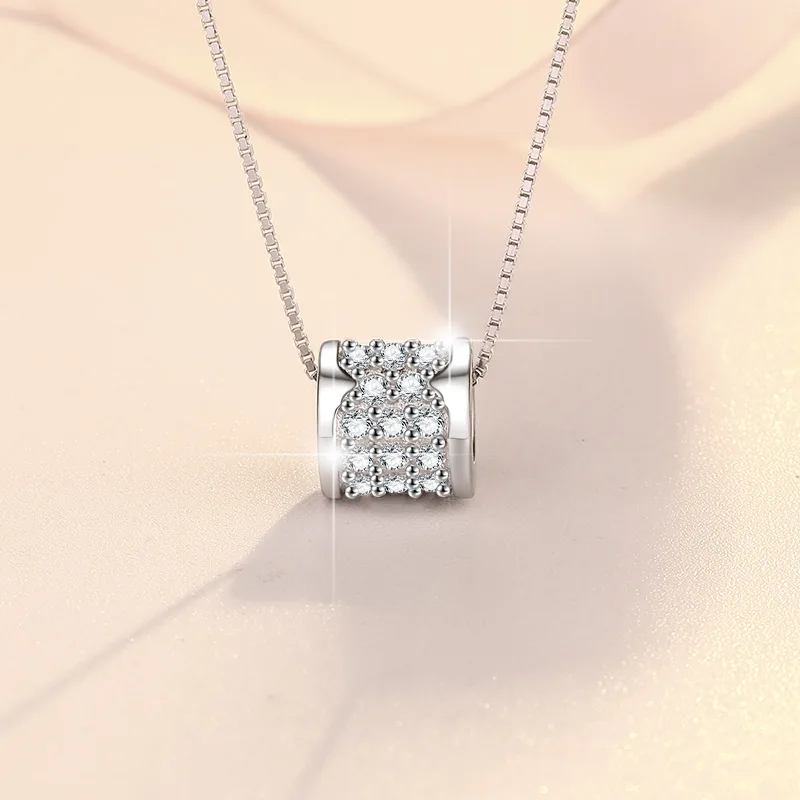 Fashionable and simple everything with Mosang stone small pretty waist pendant collarbone chain