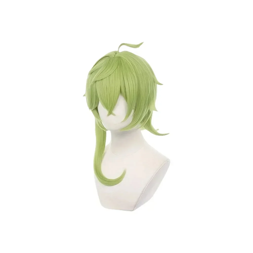 Anime Genshin Impact Collei Cosplay Wigs Long Green Heat Resistance Synthetic Hair Party Carnival Props