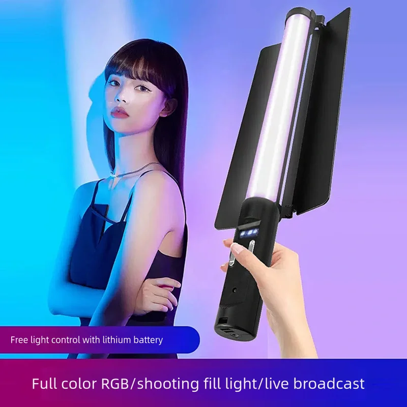 Luce Video RGB con telecomando illuminazione portatile per Studio fotografico LED Stick RGB luce per atmosfera di trasmissione in diretta all\'aperto