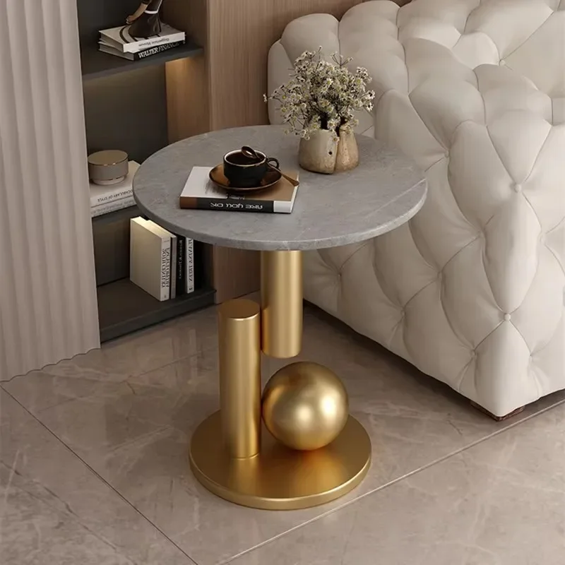 Home Salon Coffee Table Small Living Room Furniture Center Weird Designer Sedentary Round Nordic Metal Table Muebles Furniture