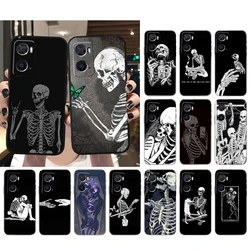 Phone Case for OPPO A96 A91 A54 A74 A94 A53S A15 A16 A17 Reno 2 2Z Reno 6 7 8 Skeleton Case