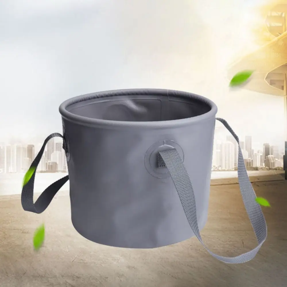 Easy to Use Large Capacity Folding Bucket High Temperature Resistance No odor Camping Bucket Thickened Fishing Bucket Picnic