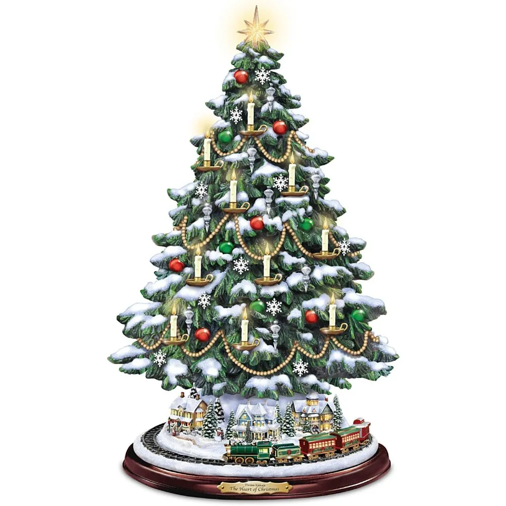 

Thomas Kinkade Tabletop Tree with Lights, Motion and Music