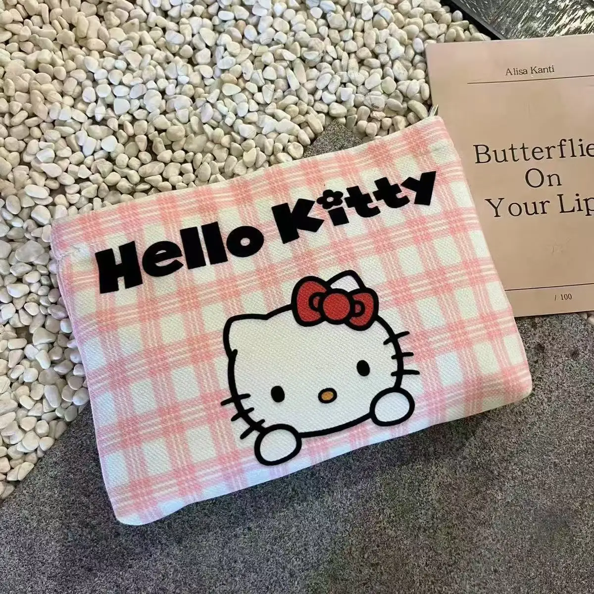 كارتون سانريو مرحبا كيتي حقيبة مستحضرات التجميل الصيف منعش حقيبة صغيرة الأكثر مبيعا الأزرق حقيبة صغيرة حقيبة التخزين الفتيات دمى هدايا