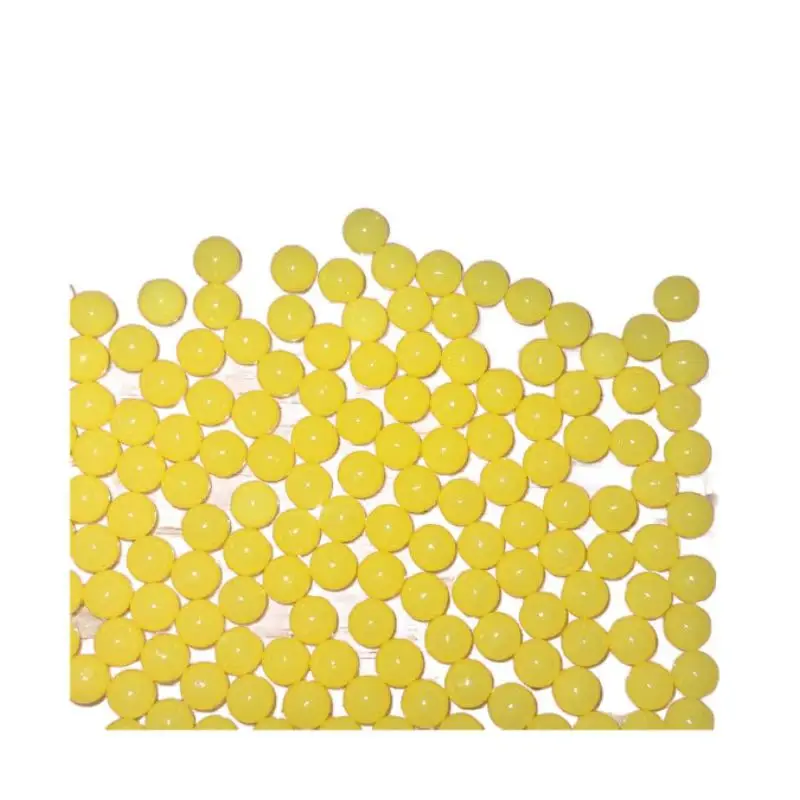 10000 قطعة 6 مللي متر حبة صلبة الصلبة الأصفر غير مسامية الاكريليك Diy بها بنفسك حبة مستديرة ملحق البلاستيك مسدس لعبة رصاصة