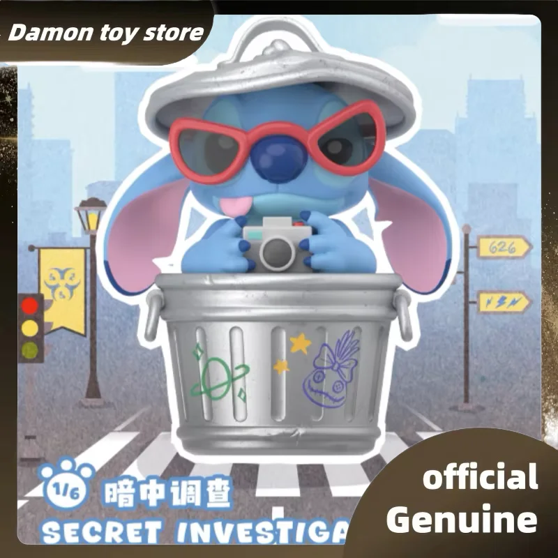 Genuine Stitch City Adventure Series Blind Box Lovely Stitch Anime Dolls Trendy Toys Collectibel Figurine Mystery Box As Gifts
