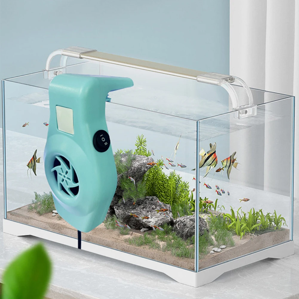 

Aquarium Chiller Fish Tank Fan With Adjustable High And Low Wind Speed USB Interface Energy Saving Wall Mounting