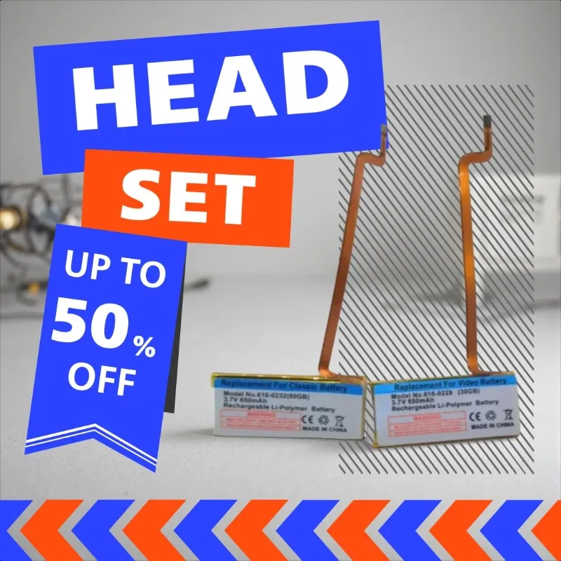 

Brand-New 616-0232 Battery For ipod Classic Gen 5th 7th 6th 80GB Thin 160GB Thick For Ipod 5/5.5 Gen 30Gb 616-0229 Bateria