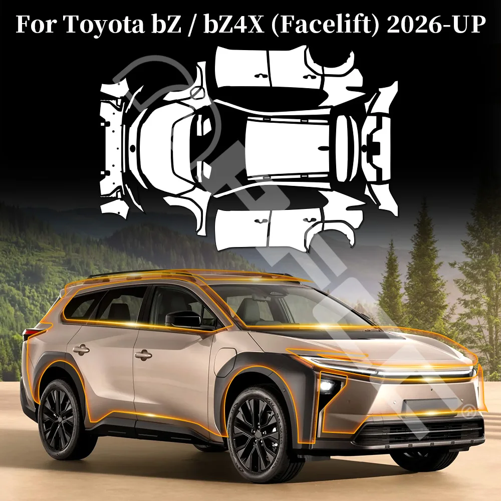 9Mil TPU PPF For Toyota BZ BZ4X Facelift 2026 2027 Pre-cut Car Paint Protection Film Clear Sticker Anti-scratch Car Accessories