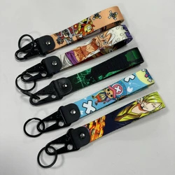 One Piece Eagle Beak Keychain, curto cordão chaveiros, porta-chaves para carros, motocicletas pingente, adorn presentes