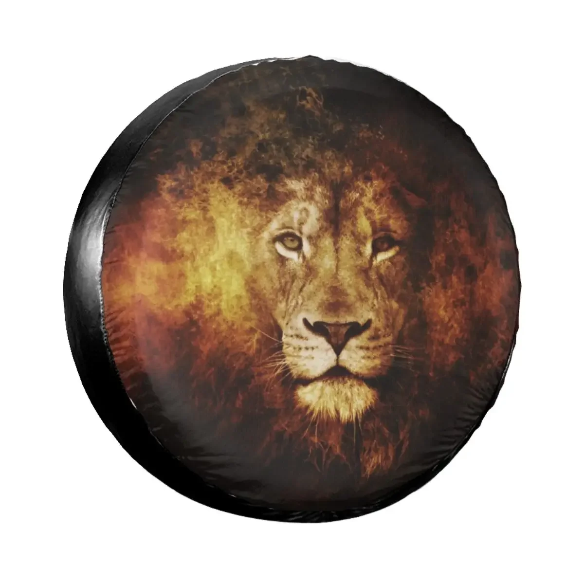 

Lion Of Judah Jesus Spare Tire Cover Bag Pouch for Jeep Mitsubishi Pajero Christian Faith Judah Car Wheel Covers 14" 15" 16" 17"