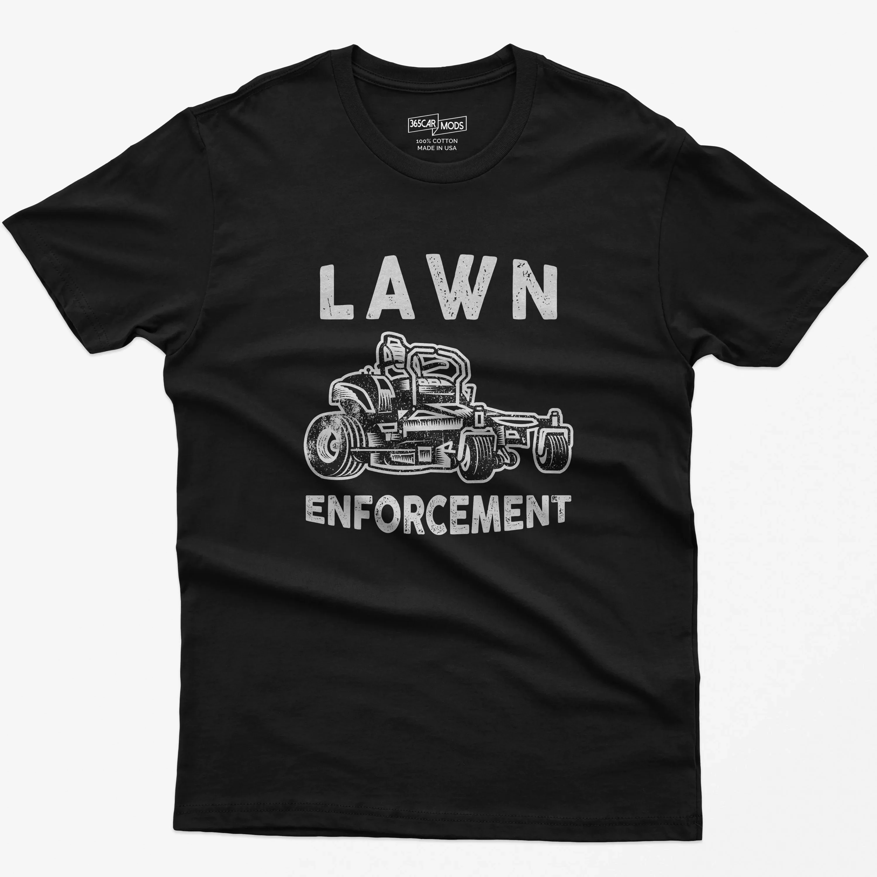 Daily Leisure Sonnet Loose Round-neck Shirt Funny and Comical Lawn Enforcement T-shirt Suitable for Both Men and Women