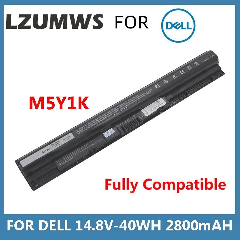 14.8V 40WH 2800mAH M5Y1K 4 Cells Laptop Battery For Dell Vostro 3451 3458 3551 3558 V3458 V3451 N3558 N5558 WKRJ2 GXVJ3 HD4J0