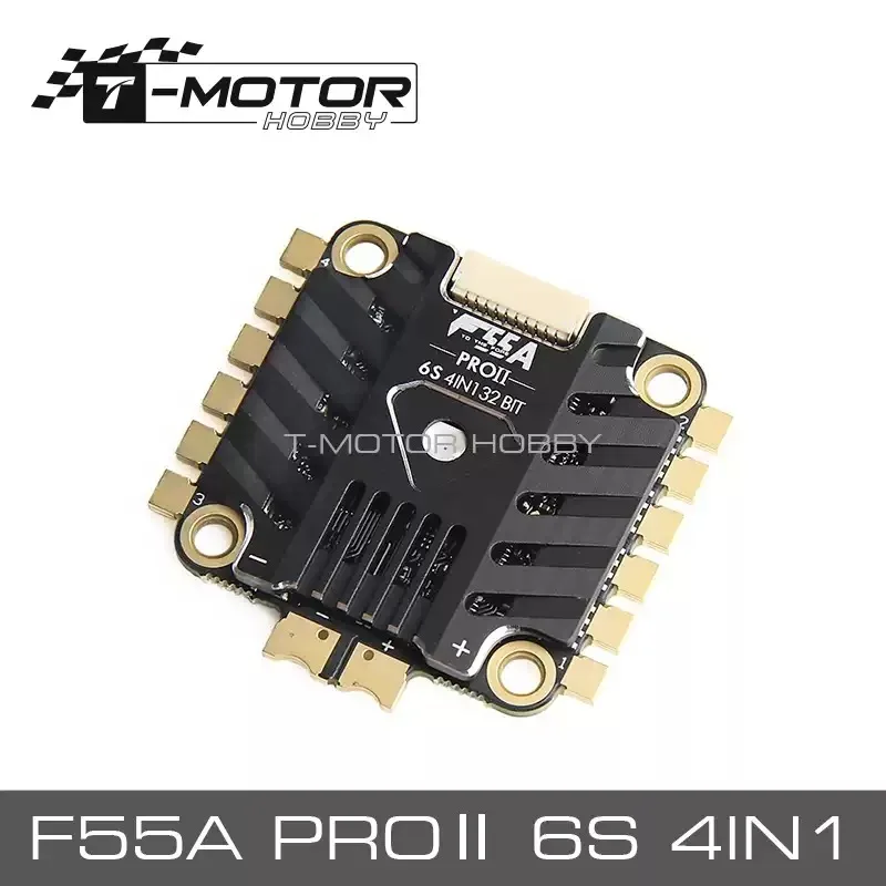 T-MOTOR Tiger Power FPV Crossing Machine ESC Breaking Wind 2nd Generation F55APRO ⅱ 6S4IN1 Electronic Governor