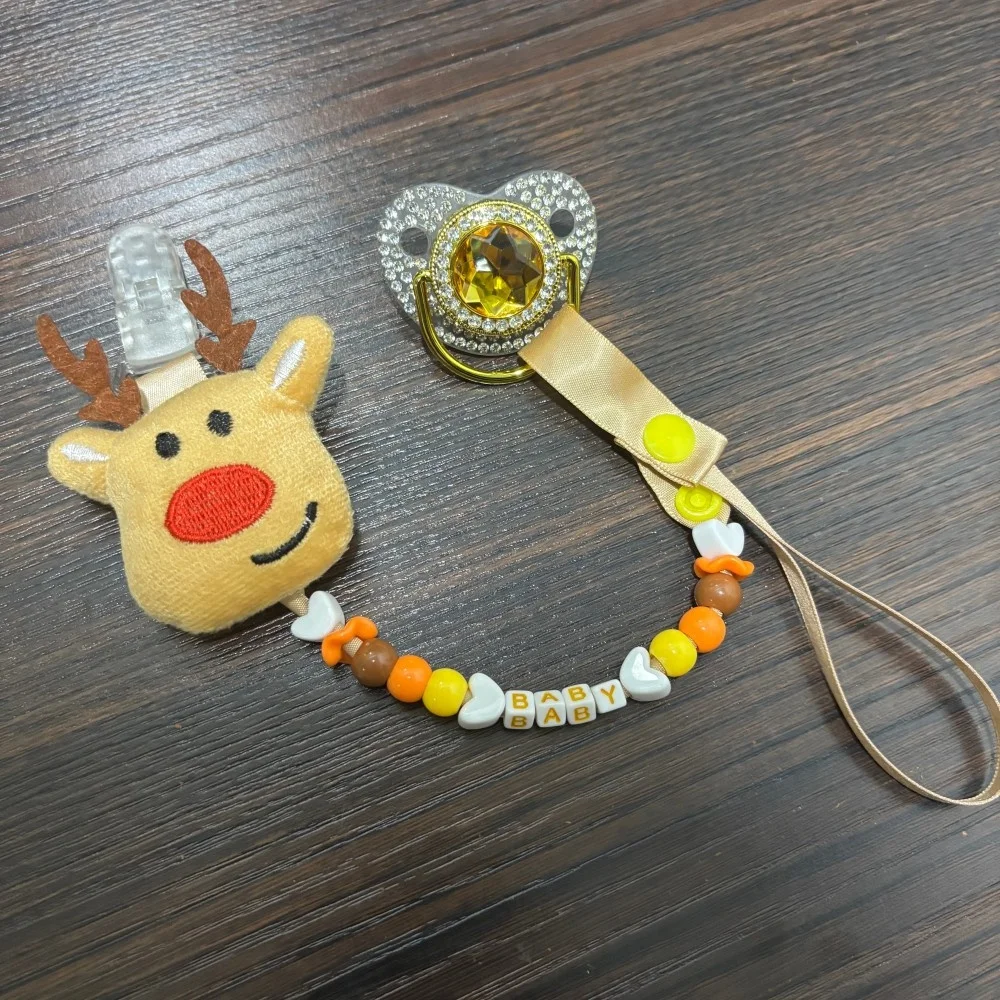 Cartoon Print Newborn Pacifier Custom Pacifier Clip Lovely Style Newborn Essentials Baby Accessories Cute Newborn Baby