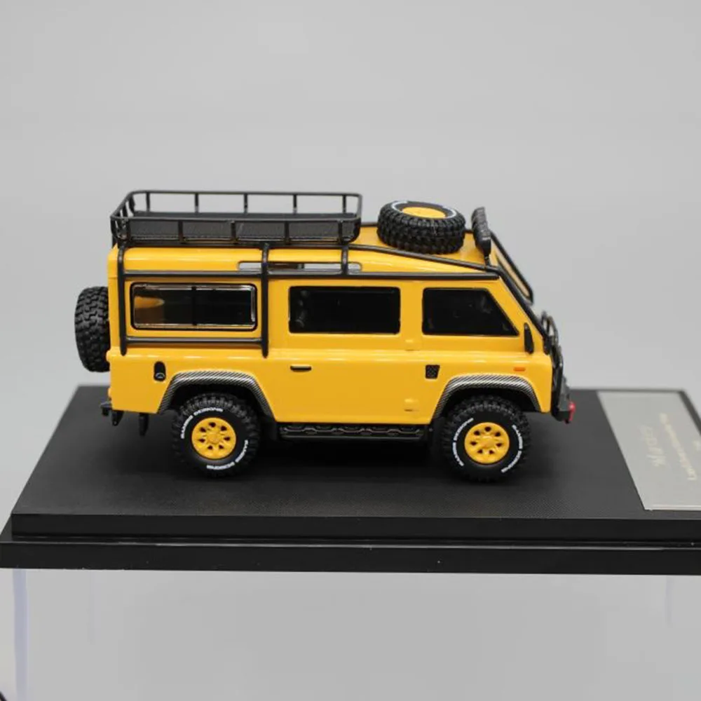 1:64 Land Rover Defender Van Gulf Road Legering Diecast Model Auto Kinderen Volwassenen Collectie Speelgoed Verjaardagscadeautjes