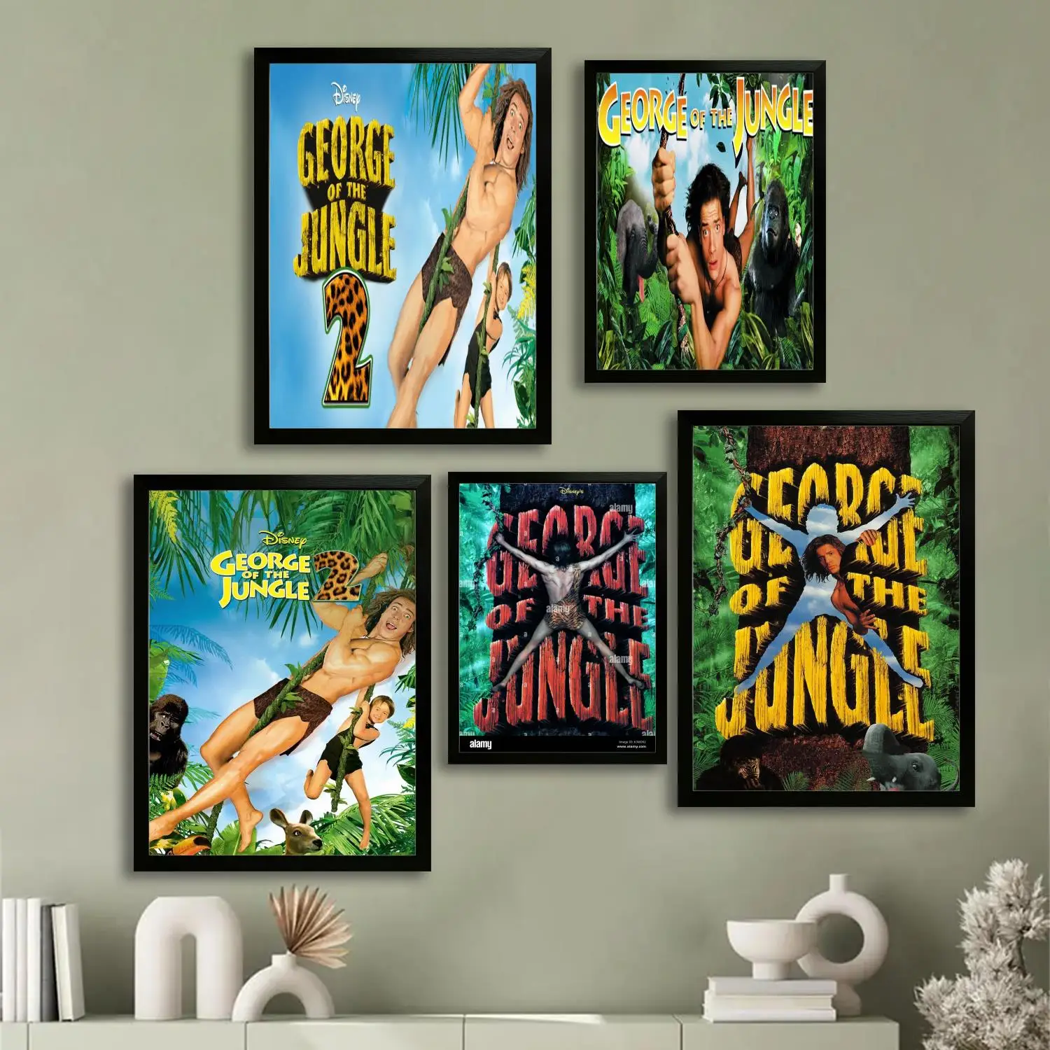 

George of the Jungle Canvas Art Poster and Wall Art, Picture Print, Modern Family, Bedroom Decor, Posters,Decorative painting