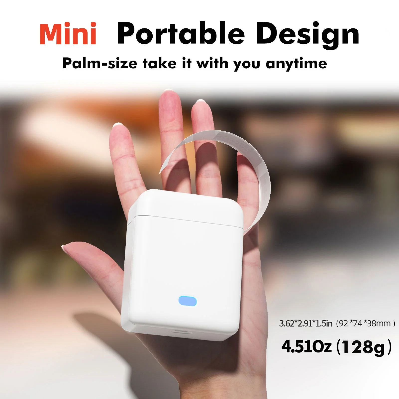 Mini Wireless Thermal Label Printer product photo