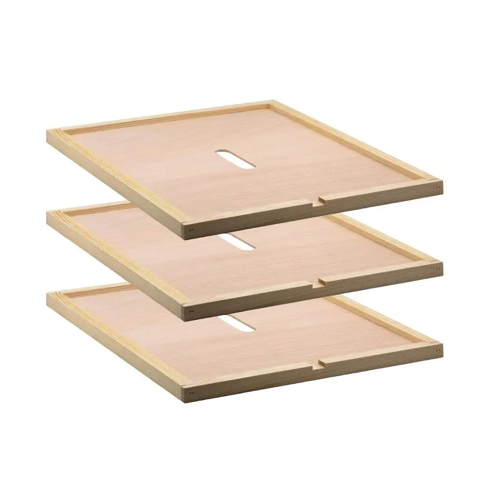 

3 шт. внутренних крышек для улья или 10 ульев, прочная деревянная изоляционная вентиляционная внутренняя крышка с отверстием для кормления или инструментом для ульев