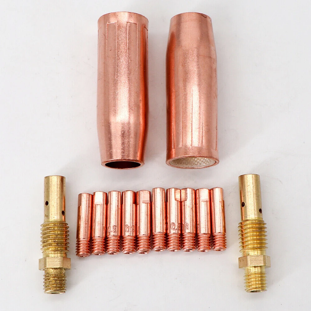 

14pcs/set MIG Welding Contact Tip Protective Nozzle For TW 100L Contact Gas Diffuser Nozzle Welding Torch Consumable Kit